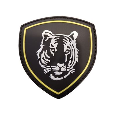 Plastikowa naszywka 3D TYGR BLACK