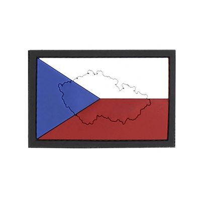 Plastikowa flaga 3D z mapą Republiki Czeskiej