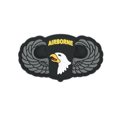 Naszywka plastikowa 3D 101. Airborne ze skrzydłami