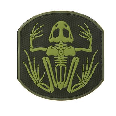 Plastikowa naszywka szkieletu żaby 3D VELCRO
