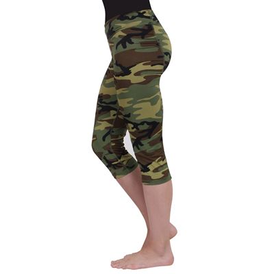 Damskie legginsy WORKOUT 3/4 z kieszeniami WOODLAND