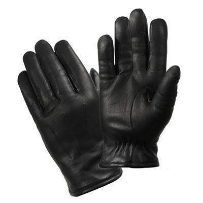 Rękawice skórzane POLICE THERMOBLOCK BLACK