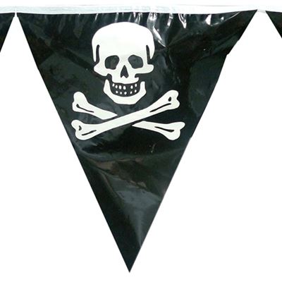 Flagi PIRATE - łańcuch flag 6m