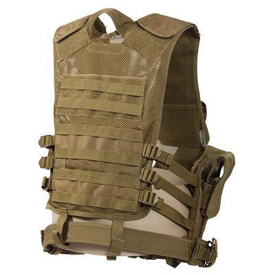 Kamizelka taktyczna CROSS DRAW MOLLE COYOTE BROWN