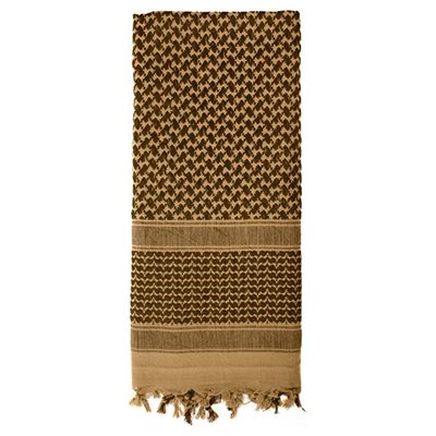 Chusta SHEMAGH lekka COYOTE 105 x 105 cm