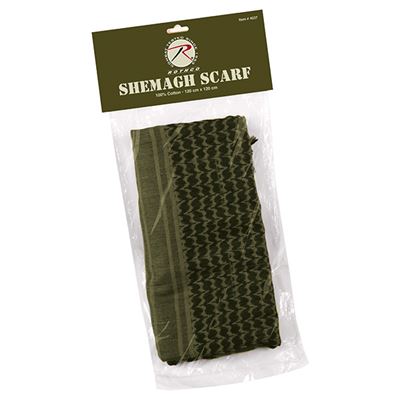 Chusta SHEMAGH lekka OLIV 105 x 105 cm