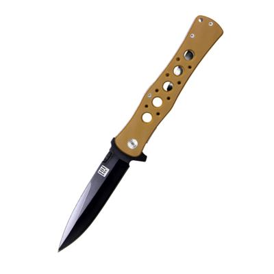 Nóż SHADOW H219 z gładkim ostrzem i rękojeścią COYOTE