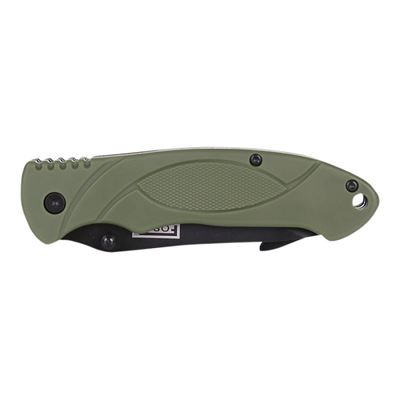 Nóż składany BUSHCRAFT wielofunkcyjny ZIELONY
