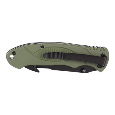 Nóż składany BUSHCRAFT wielofunkcyjny ZIELONY