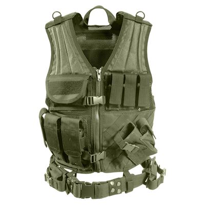 Kamizelka taktyczna CROSS DRAW MOLLE ZIELONA