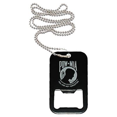 Zawieszka na szyję DOG TAG z otwieraczem do butelek POW/MIA