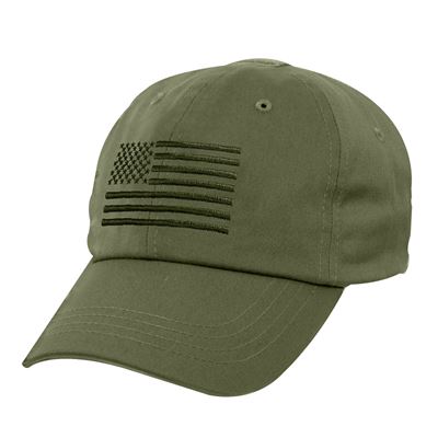 Czapka baseballowa TACTICAL OPERATOR flaga USA ZIELONA