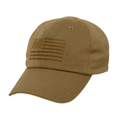 Czapka baseballowa TACTICAL OPERATOR flaga US COYOTE