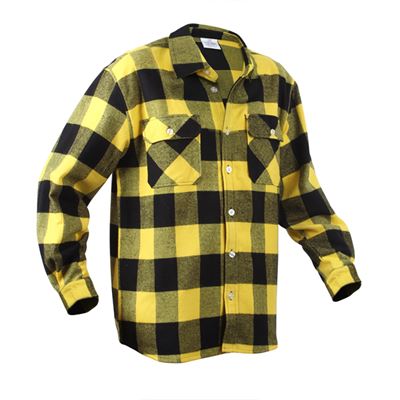 Koszula drwala FLANNEL w kratkę ŻÓŁTA