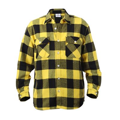 Koszula drwala FLANNEL w kratkę ŻÓŁTA