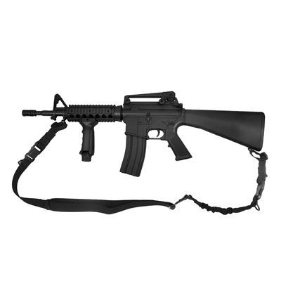Pas nośny do broni TACTICAL jednopunktowy/dwupunktowy CZARNY