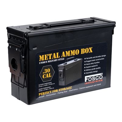 Skrzynka amunicyjna CAL.30 CZASZKA I KUSZE CZARNE