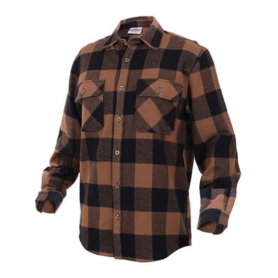 Koszula w kratę FLANNEL BLACK