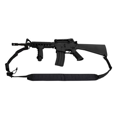 Pasek do broni MOLLE Laser Cut dwupunktowy CZARNY