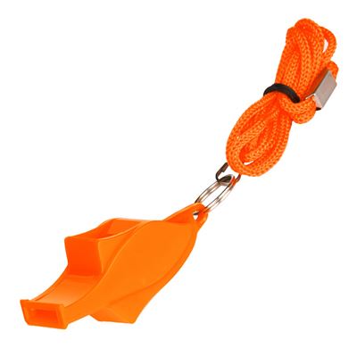 Gwizdek HIGH PITCH ze sznurkiem ORANGE