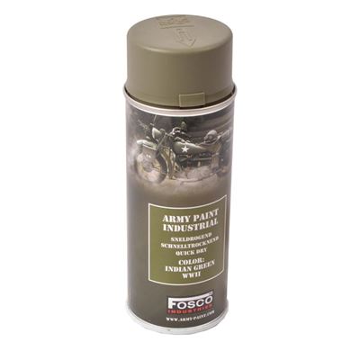 ARMY farba w sprayu 400ml INDIAN GREEN II wojna światowa