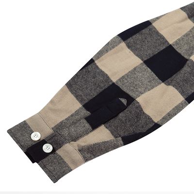 Koszula drwala FLANNEL w kratkę COYOTE BROWN