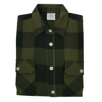 Koszula drwala FLANNEL w kratkę OLIVE DRAB