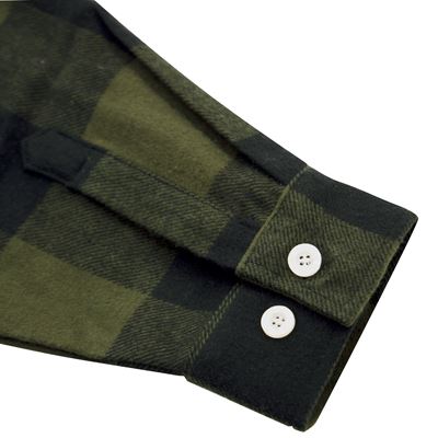 Koszula drwala FLANNEL w kratkę OLIVE DRAB
