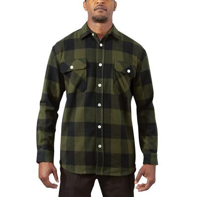 Koszula w kratę FLANNEL OLIVE DRAB