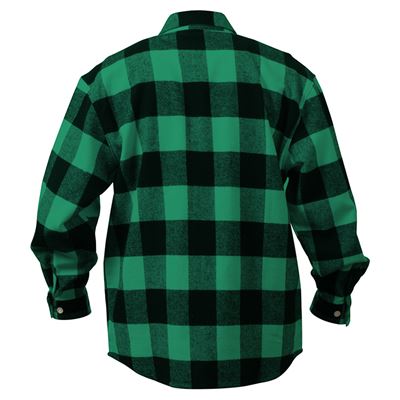 Koszula drwala FLANNEL w kratkę ZIELONA