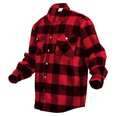 Koszula drwala FLANNEL w kratkę CZERWONA