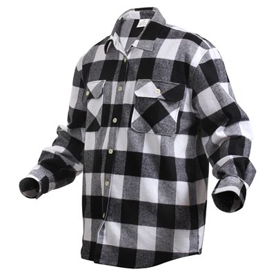 Koszula drwala FLANNEL w kratkę BIAŁA