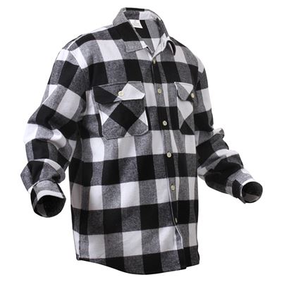 Koszula drwala FLANNEL w kratkę BIAŁA