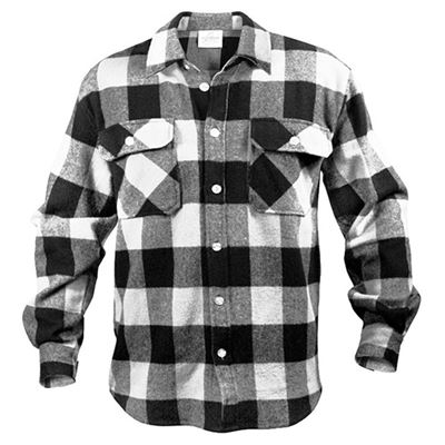 Koszula drwala FLANNEL w kratkę BIAŁA
