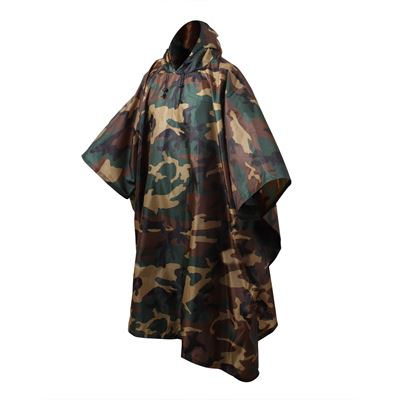 Ponczo US rip-stop 140 x 225 cm WOODLAND