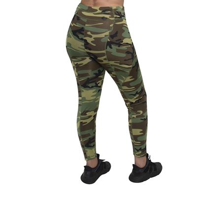 Legginsy damskie WORKOUT z kieszeniami WOODLAND