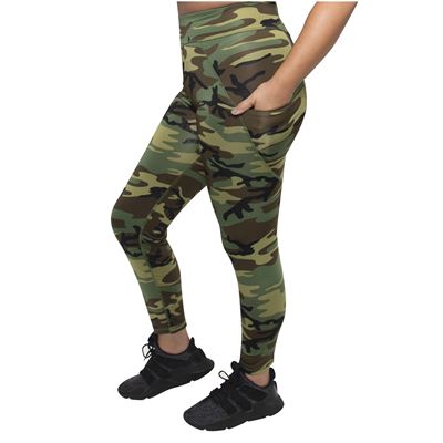 Legginsy damskie WORKOUT z kieszeniami WOODLAND