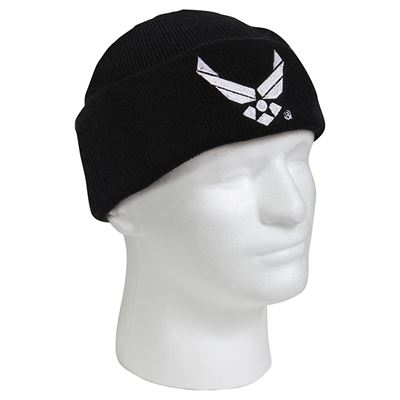 Czapka dzianinowa AIR FORCE WING CZARNA