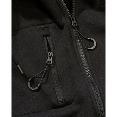 Taktyczna bluza z kapturem i zamkiem błyskawicznym Tactical Sweat Jacket CZARNA BRANDIT 5033-11002 2