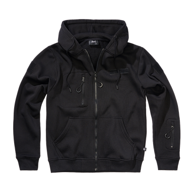 Taktyczna bluza z kapturem i zamkiem błyskawicznym Tactical Sweat Jacket CZARNA