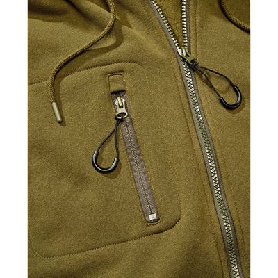 Taktyczna bluza z kapturem i zamkiem błyskawicznym Tactical Sweat Jacket ZIELONA BRANDIT 5033-15001 4