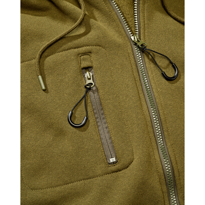 Taktyczna bluza z kapturem i zamkiem błyskawicznym Tactical Sweat Jacket ZIELONA BRANDIT 5033-15001 5