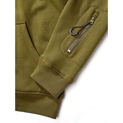 Taktyczna bluza z kapturem i zamkiem błyskawicznym Tactical Sweat Jacket ZIELONA BRANDIT 5033-15001 5
