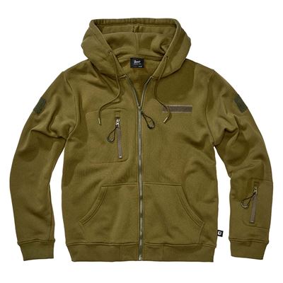 Taktyczna bluza z kapturem i zamkiem błyskawicznym Tactical Sweat Jacket ZIELONA