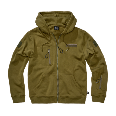 Taktyczna bluza z kapturem i zamkiem błyskawicznym Tactical Sweat Jacket ZIELONA