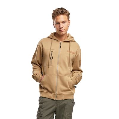 Taktyczna bluza z kapturem i zamkiem błyskawicznym Tactical Sweat Jacket COYOTE BRANDIT 5033-20070 2