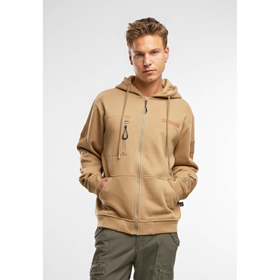Taktyczna bluza z kapturem i zamkiem błyskawicznym Tactical Sweat Jacket COYOTE BRANDIT 5033-20070 3