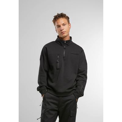 Bluza taktyczna z zamkiem ¾ z Tactical Sweat Troyer CZARNA BRANDIT 5034-11002 3