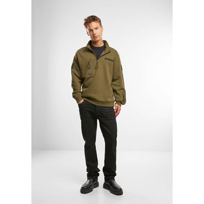 Taktyczna bluza z kapturem i zamkiem błyskawicznym Tactical Sweat Jacket ZIELONA BRANDIT 5034-15001 2