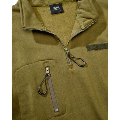 Taktyczna bluza z kapturem i zamkiem błyskawicznym Tactical Sweat Jacket ZIELONA BRANDIT 5034-15001 4